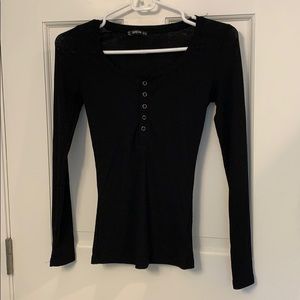 Tight-fit Long Sleeve Shirt